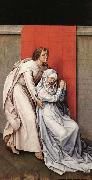 WEYDEN, Rogier van der Crucifixion Diptych oil painting on canvas